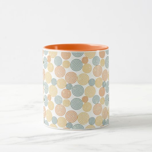 Oud Retro Stijl Achtergrond Patroon Mok (Midden)