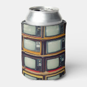 Oud Retro Televisie Leeg scherm Blikjeskoeler (Blikje Voorkant)