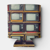 Oud Retro Televisie Leeg scherm Blikjeskoeler (Achterkant)