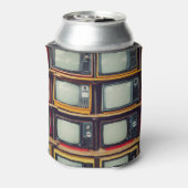 Oud Retro Televisie Leeg scherm Blikjeskoeler (Blikje Achterkant)