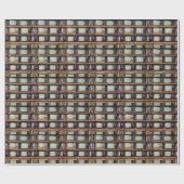 Oud Retro Televisie Leeg scherm Cadeaupapier (Vlak)