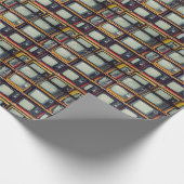 Oud Retro Televisie Leeg scherm Cadeaupapier (Hoek)