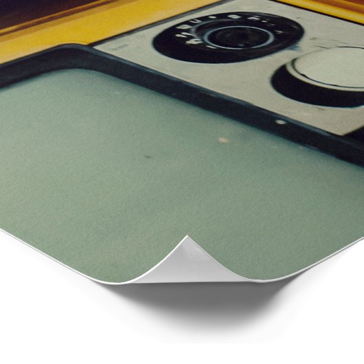 Oud Retro Televisie Leeg scherm Poster (Hoek)