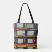 Oud Retro Televisie Leeg scherm Tote Bag (Achterkant)