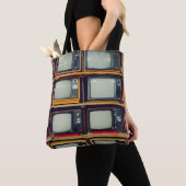 Oud Retro Televisie Leeg scherm Tote Bag (Dichtbij)