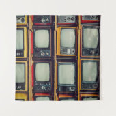 Oud Retro Televisie Leeg scherm Wandkleed (Voorkant (horizontaal))