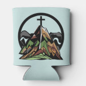 Oud robuust Christelijk kruisje Blikjeskoeler (Achterkant)