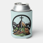 Oud robuust Christelijk kruisje Blikjeskoeler (Blikje Achterkant)