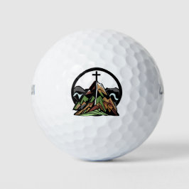 Oud robuust Christelijk kruisje Golfballen