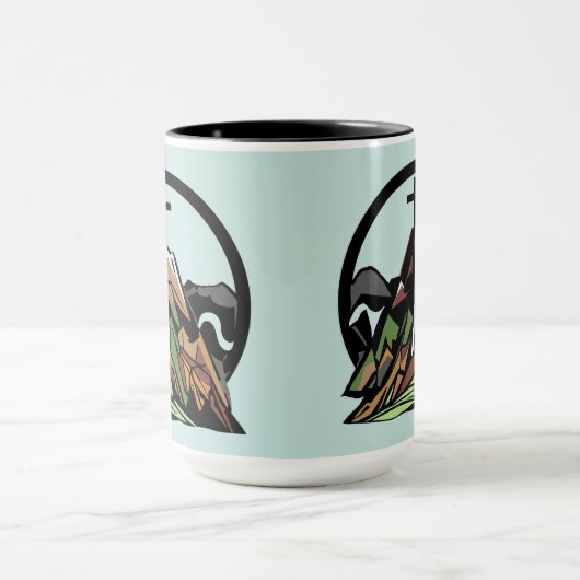 Oud robuust Christelijk kruisje Mok (Midden)