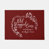 Oud robuust kruisje deurmat (Voorkant)