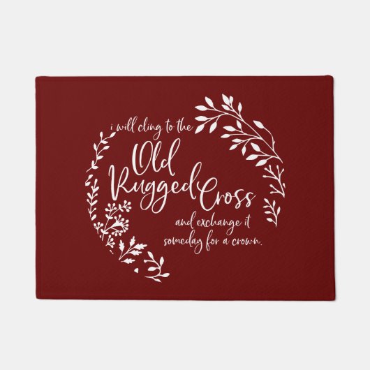 Oud robuust kruisje deurmat (Voorkant)