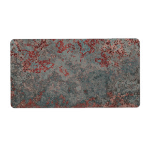 Oud Roestig Metaal Getextureerd Etiket