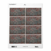 Oud Roestig Metaal Getextureerd Etiket (Full Sheet)