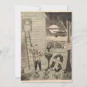  oud romantisch paar retro jaren 50 bruiloft kaart (Achterkant)