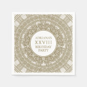 Oud-Romeins verjaardagsfeestje  Servet (Voorkant)