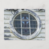 Oud rond raam. briefkaart (Voorkant)