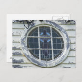 Oud rond venster briefkaart (Voorkant / Achterkant)