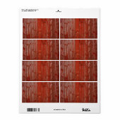 Oud-rood Etiket (Full Sheet)