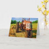 "Oud rood" Kaart (Gele Bloem)