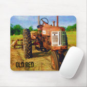 Oud rood muismat (Met muis)