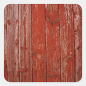 Oud-rood Vierkante Sticker (Voorkant)