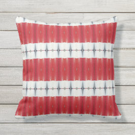 Oud Rood Wit borrelblauw meer terug Buitenkussen