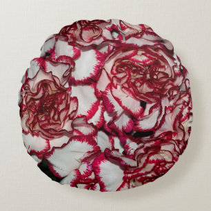 Oud roos, roze, achtergrond en textuur met leder rond kussen