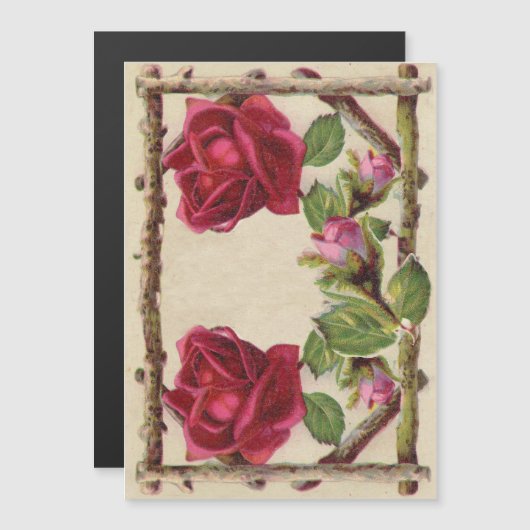  oud roos rustiek Victoriaans Antiek (Voorkant / Achterkant)