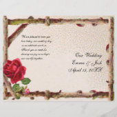  oud roos rustiek Victoriaans Antiek (Voorkant)