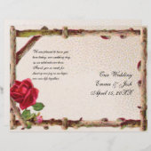  oud roos rustiek Victoriaans Antiek (Voorkant / Achterkant)