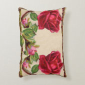 oud roos rustiek Victoriaans Antiek Accent Kussen (Voorkant(Verticaal))