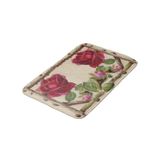  oud roos rustiek Victoriaans Antiek Badmat (Gekanteld)