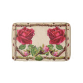  oud roos rustiek Victoriaans Antiek Badmat (Voorkant)