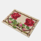 oud roos rustiek Victoriaans Antiek Deurmat (Schuin)