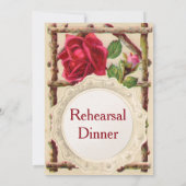  oud roos rustiek Victoriaans Antiek Kaart (Achterkant)