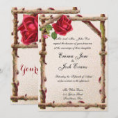  oud roos rustiek Victoriaans Antiek Kaart (Voorkant / Achterkant)