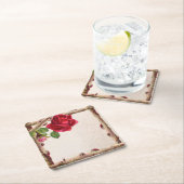 oud roos rustiek Victoriaans Antiek Kartonnen Onderzetters (Insitu)