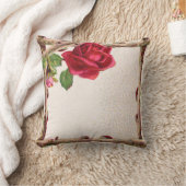 oud roos rustiek Victoriaans Antiek Kussen (Deken)