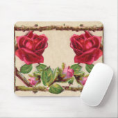  oud roos rustiek Victoriaans Antiek Muismat (Met muis)