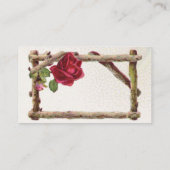  oud roos rustiek Victoriaans Antiek Plaatskaartje (Achterkant)