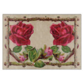 oud roos rustiek Victoriaans Antiek Snijplank (Voorkant)