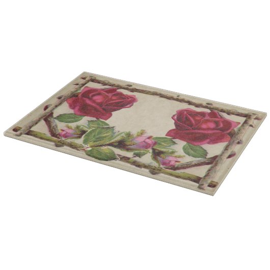 oud roos rustiek Victoriaans Antiek Snijplank (Hoek)