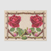  oud roos rustiek Victoriaans Antiek Tissuepapier (Voorkant)