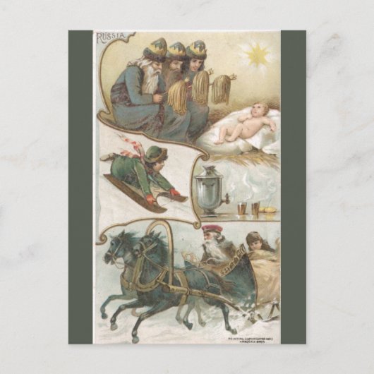 Oud Rusland Briefkaart (Voorkant)