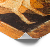 Oud Russisch icoon van St.George Poster (Hoek)