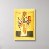 Oud Russisch icoon van St.Nicholas Canvas Afdruk (Voorkant)