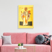 Oud Russisch icoon van St.Nicholas Canvas Afdruk (Insitu (Woonkamer))