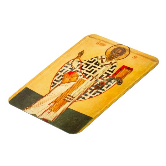 Oud Russisch icoon van St.Nicholas Magneet (Linkerzijde)