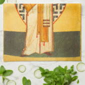 Oud Russisch icoon van St.Nicholas Theedoek (Gevouwen)